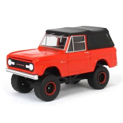 1/64 1969 Ford Bronco Lifted with Soft Top, Poppy Red, All-Terrain Series 16
