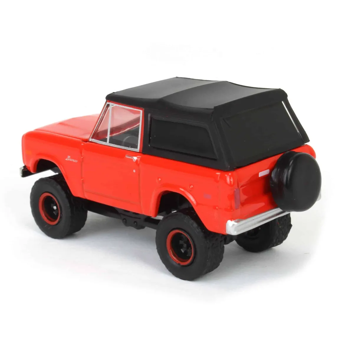 1/64 1969 Ford Bronco Lifted with Soft Top, Poppy Red, All-Terrain Series 16