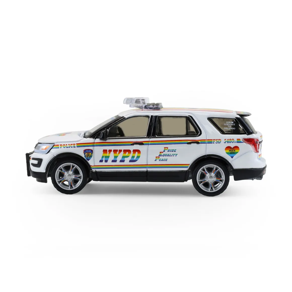 1/64 2016 Ford Explorer, NYPD Pride Livery, Hot Pursuit Series 47