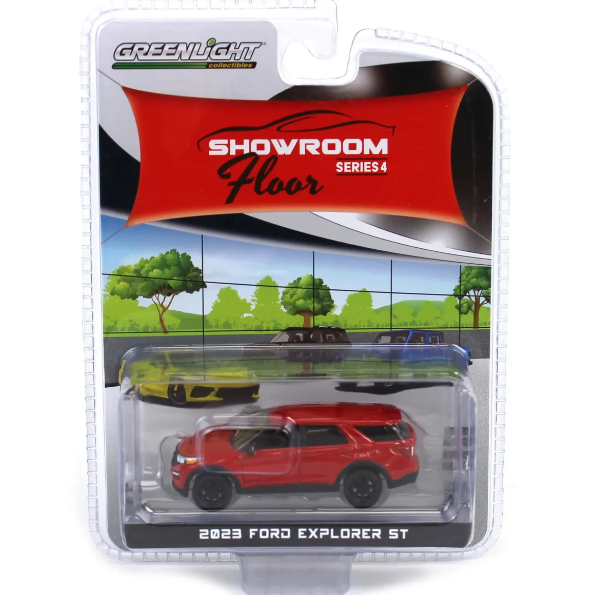 1/64 2023 Ford Explorer ST, Iridescent Rapid Red, Showroom Floor Series 4