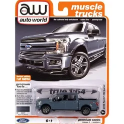 1/64 2019 Ford F-150 Abyss Gray, Auto World 2020 Release 3 Version A