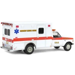 1/64 1995 Ford F-350 Ambulance, Detroit First Dept. EMS, First Responders, Hobby Exclusive