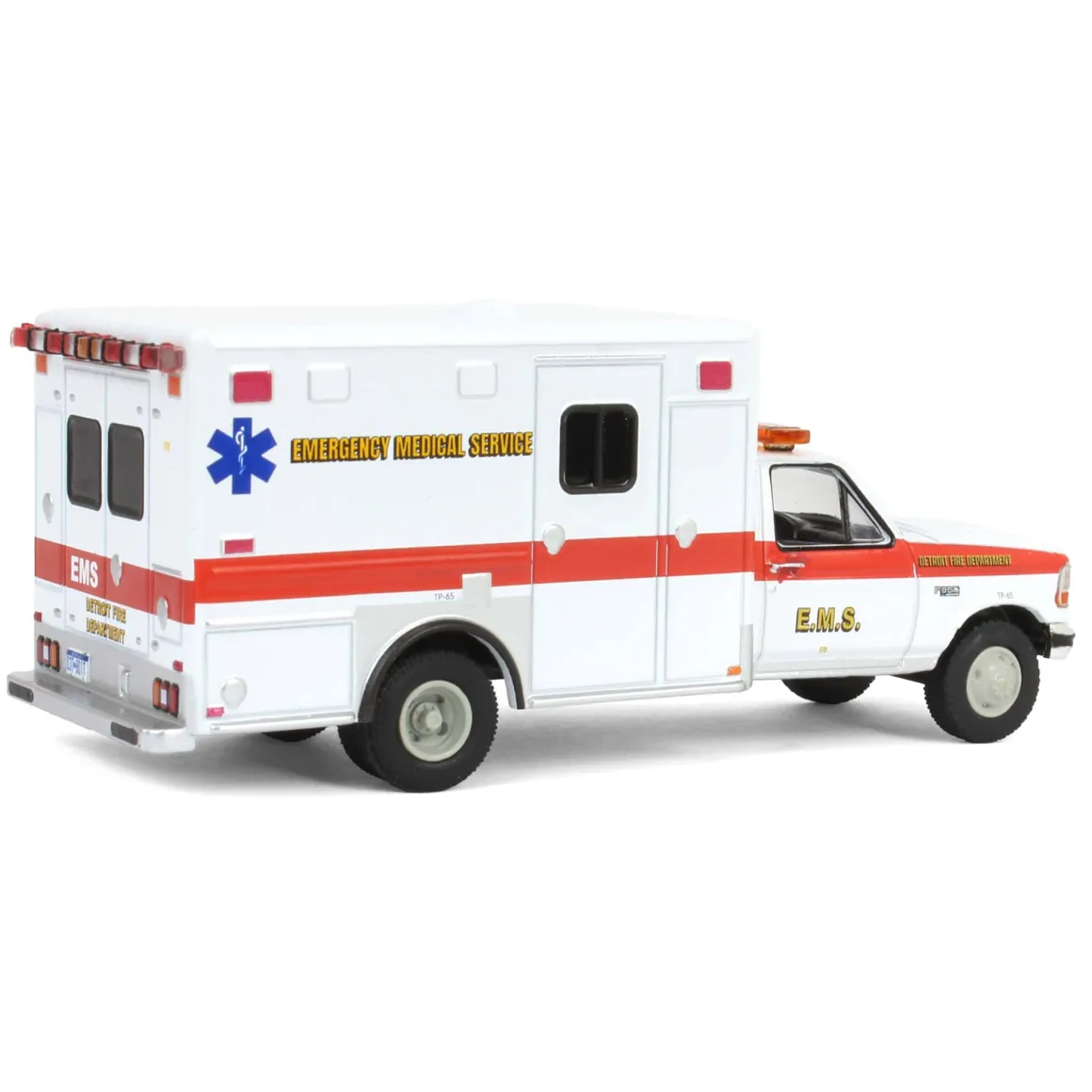 1/64 1995 Ford F-350 Ambulance, Detroit First Dept. EMS, First Responders, Hobby Exclusive