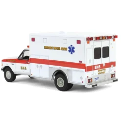 1/64 1995 Ford F-350 Ambulance, Detroit First Dept. EMS, First Responders, Hobby Exclusive