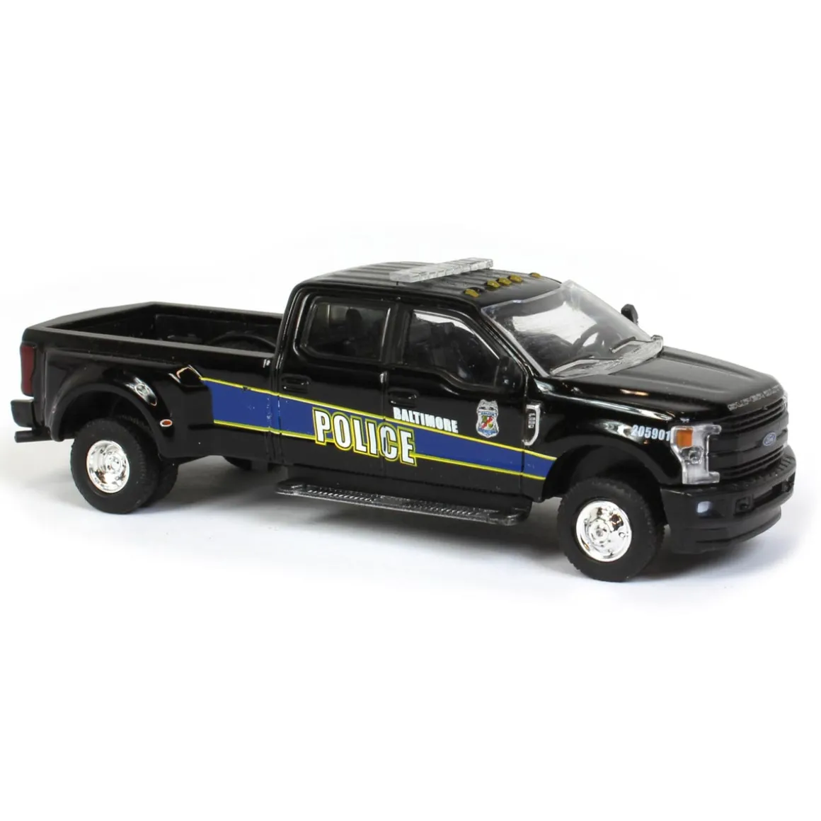 1/64 2019 Ford F-350 Dually, Baltimore Police, Dually Drivers Series 5