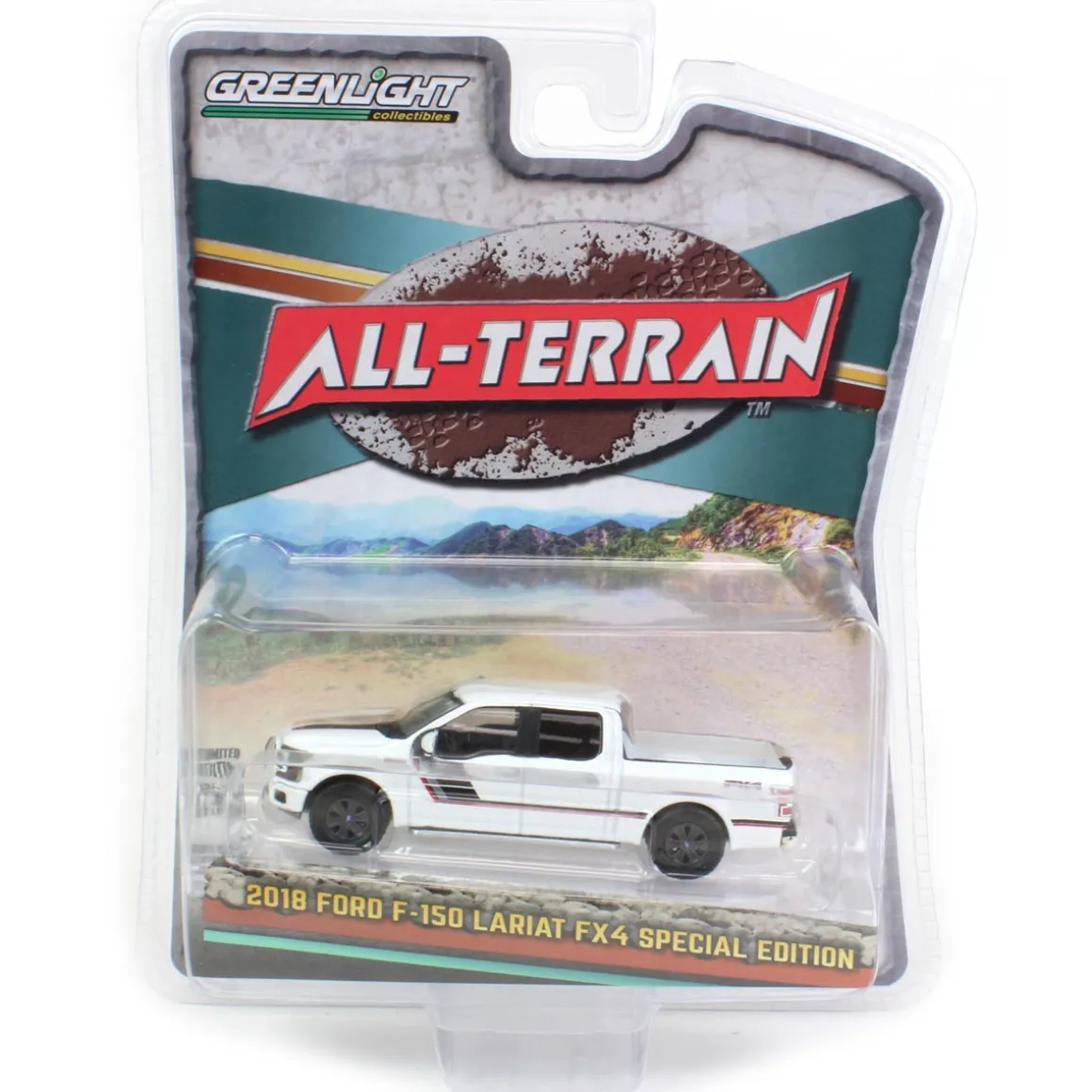 1/64 2018 Ford F-150 Lariat FX4 Special Edition, White, All-Terrain Series 14