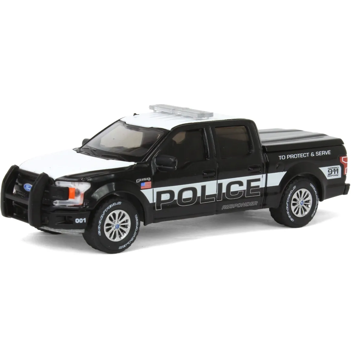 1/64 2018 Ford F-150 Police Responder, To Protect & Serve, Hobby Exclusive