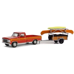 1/64 1978 Ford F-150 Ranger Explorer with Canoe Trailer & Canoe Rack, Hitch & Tow Series 31
