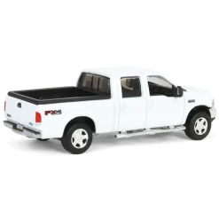 1/64 2004 Ford F-250 Super Duty Crew Cab Pickup Truck, Winter White, LP Diecast Garage Exclusive