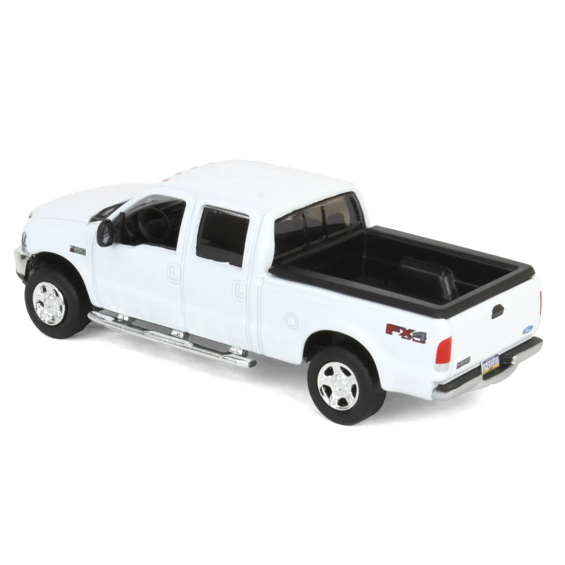 1/64 2004 Ford F-250 Super Duty Crew Cab Pickup Truck, Winter White, LP Diecast Garage Exclusive
