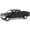1/64 2004 Ford F-250 Super Duty Crew Cab Pickup Truck, Black, LP Diecast Garage Exclusive