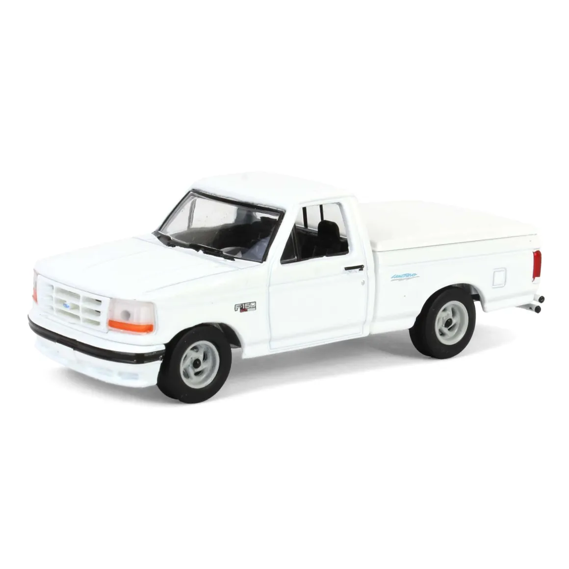 1/64 1994 Ford F-150 SVT Lightning with Tonneau Bed Cover, White, Hobby Exclusive