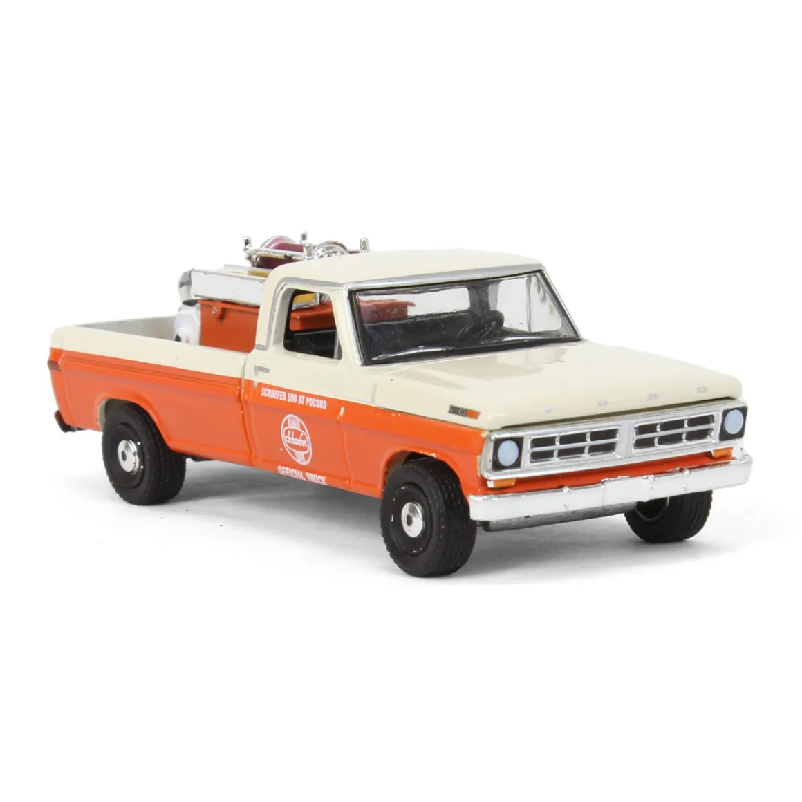 1/64 1971 Ford F-250 with Fire Equipment, 1971 Schaefer 500 Pocono Official Truck