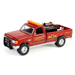 1/64 1990 Ford F-250 with Fire Equipment, Hose & Tank, Smokey Bear Series 3