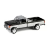 1/64 1990 Ford F-250 with Tool Box, Raven Black & Medium Silver Metallic Combination Two-Tone, Down on the Farm Series 10