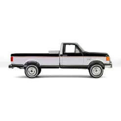 1/64 1990 Ford F-250 with Tool Box, Raven Black & Medium Silver Metallic Combination Two-Tone, Down on the Farm Series 10