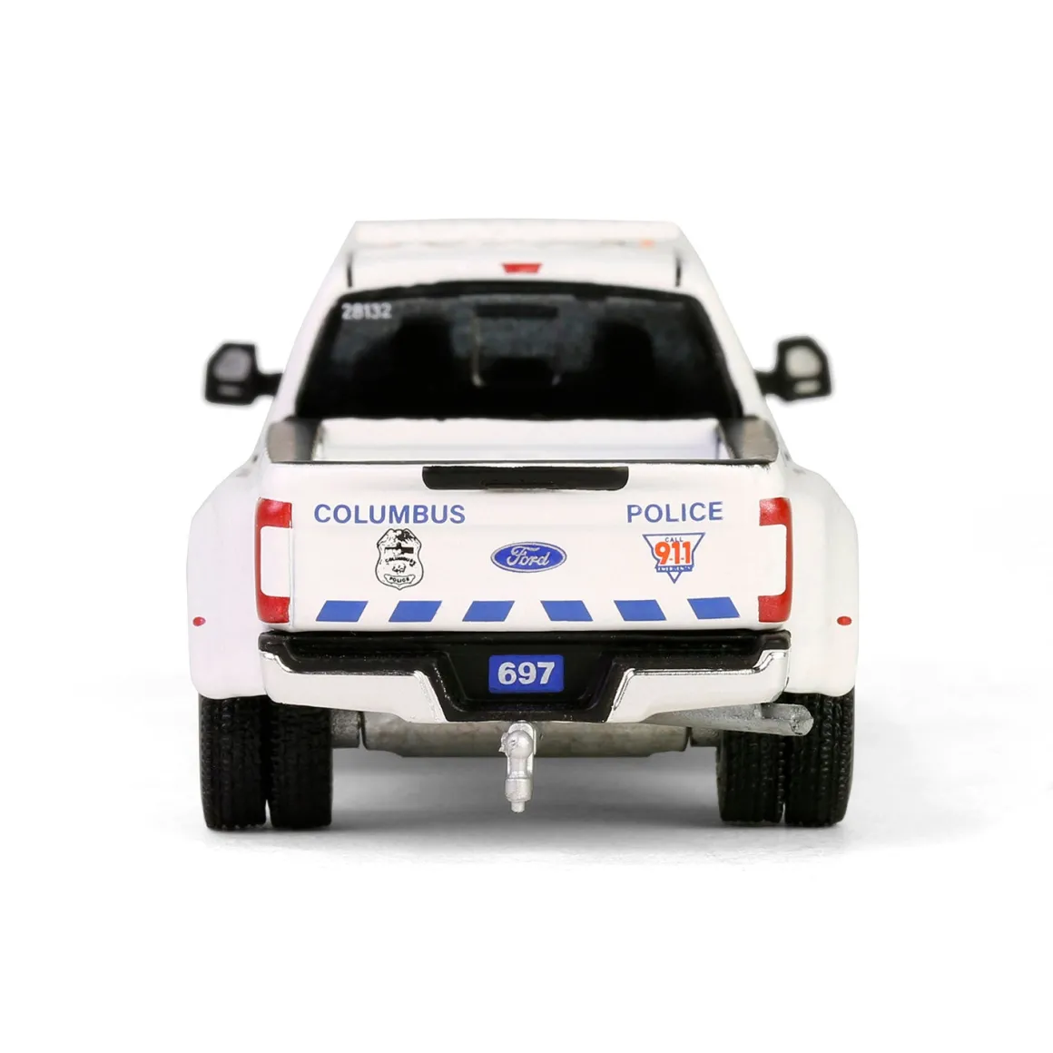 1/64 2019 Ford F-350 XL Dually, Columbus Division of Police Mounted Unit, Dually Drivers Series 15
