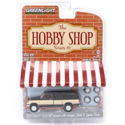 1/64 1991 Ford F-150 XLT Lariat with Camper Shell & Spare Tires, Hobby Shop Series 16