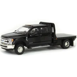 1/64 2020 Ford F-450 XLT Super Duty Dually Flatbed, Agate Black, Town & Country Exclusive