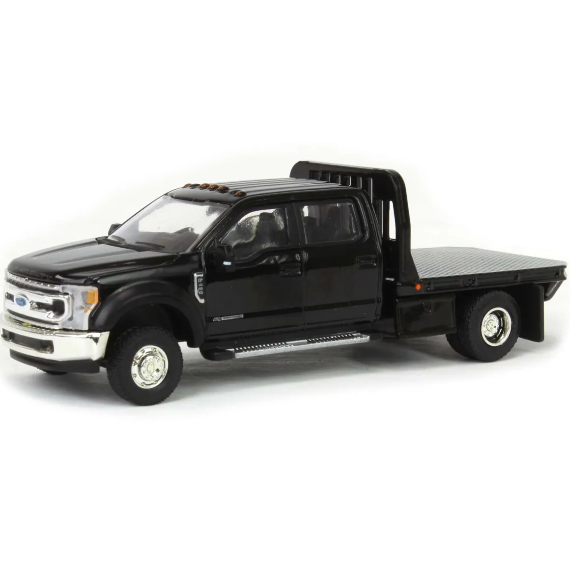 1/64 2020 Ford F-450 XLT Super Duty Dually Flatbed, Agate Black, Town & Country Exclusive