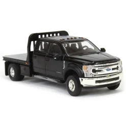 1/64 2020 Ford F-450 XLT Super Duty Dually Flatbed, Agate Black, Town & Country Exclusive