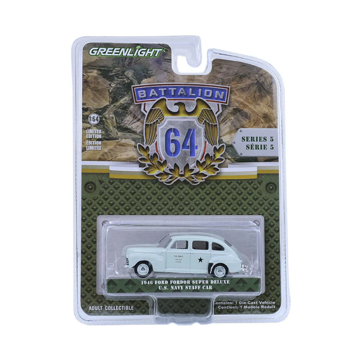 1/64 1946 Ford Fordor Super Deluxe, U.S. Navy Staff Car, Battalion 64 Series 5