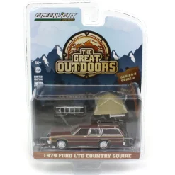 1/64 1979 Ford LTD Country Squire with Cartop Sleeper Tent, Great Outdoors Series 2