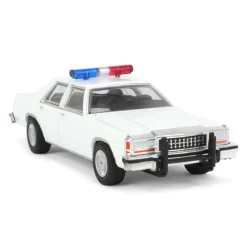 1/64 1980-91 Ford LTD Crown Victoria, Blank White with Light Bar & Grill Guard, Hot Pursuit