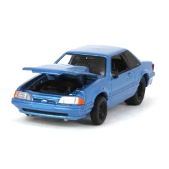 1/64 1993 Ford Mustang Blue Drag Car, LP Diecast Exclusive