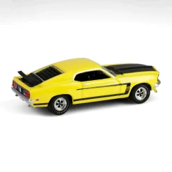 1/64 1969 Ford Mustang Boss 302, Scottsdale 2024, Bright Yellow, Barrett-Jackson Series 15