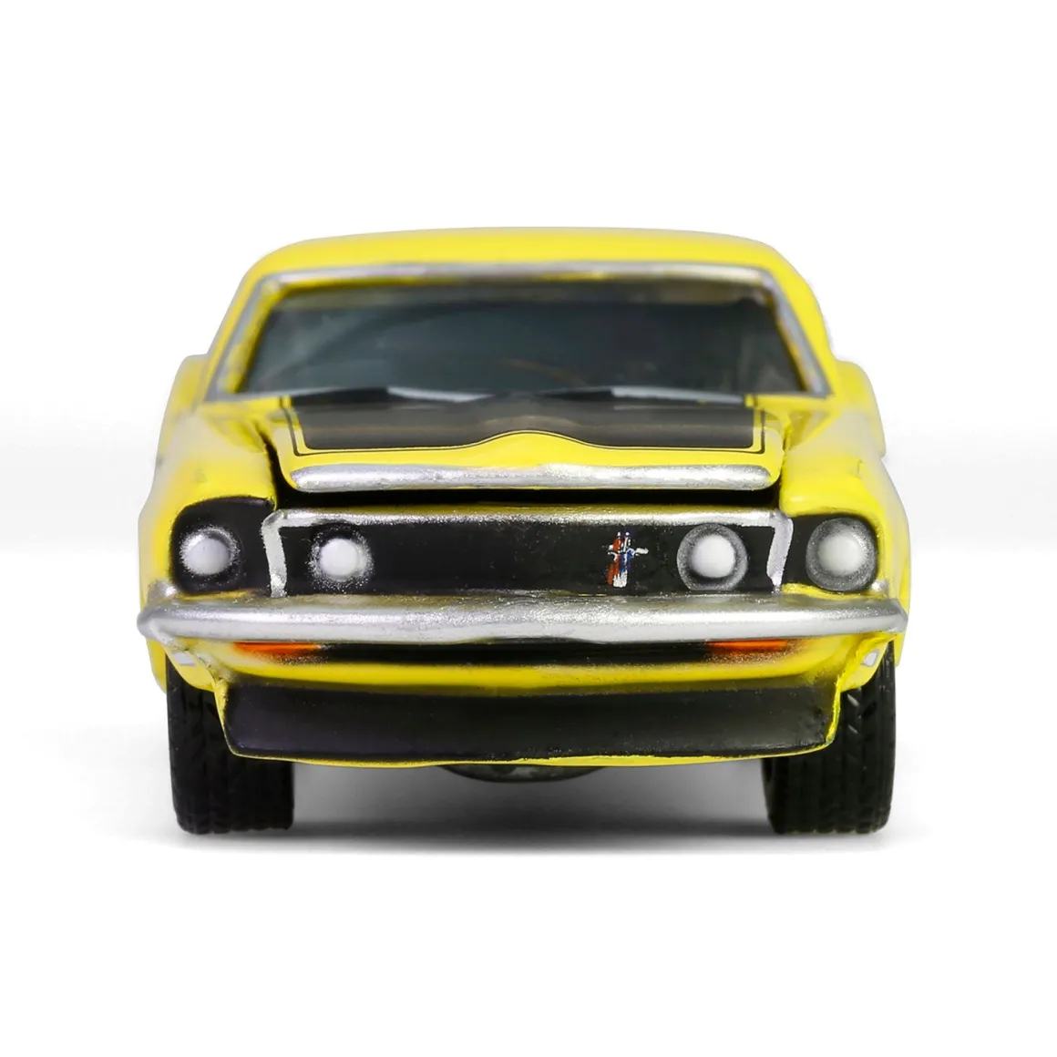 1/64 1969 Ford Mustang Boss 302, Scottsdale 2024, Bright Yellow, Barrett-Jackson Series 15