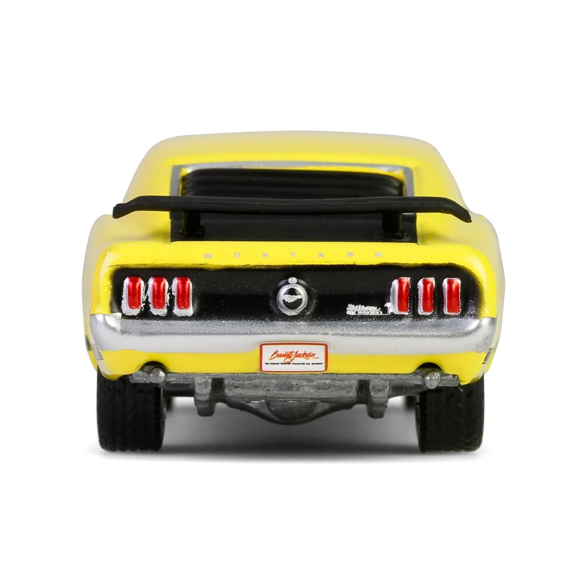 1/64 1969 Ford Mustang Boss 302, Scottsdale 2024, Bright Yellow, Barrett-Jackson Series 15