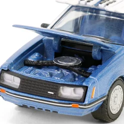1/64 1981 Ford Mustang Ghia Coupe with Ski Roof Rack, Medium Blue Glow, Hobby Exclusive