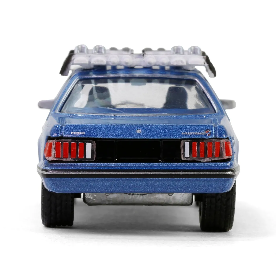 1/64 1981 Ford Mustang Ghia Coupe with Ski Roof Rack, Medium Blue Glow, Hobby Exclusive