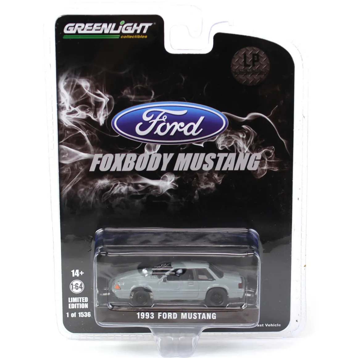 1/64 1993 Ford Mustang Gray Drag Car, LP Diecast Exclusive
