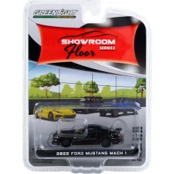 1/64 2022 Ford Mustang Mach 1, Shadow Black, Showroom Floor Series 2