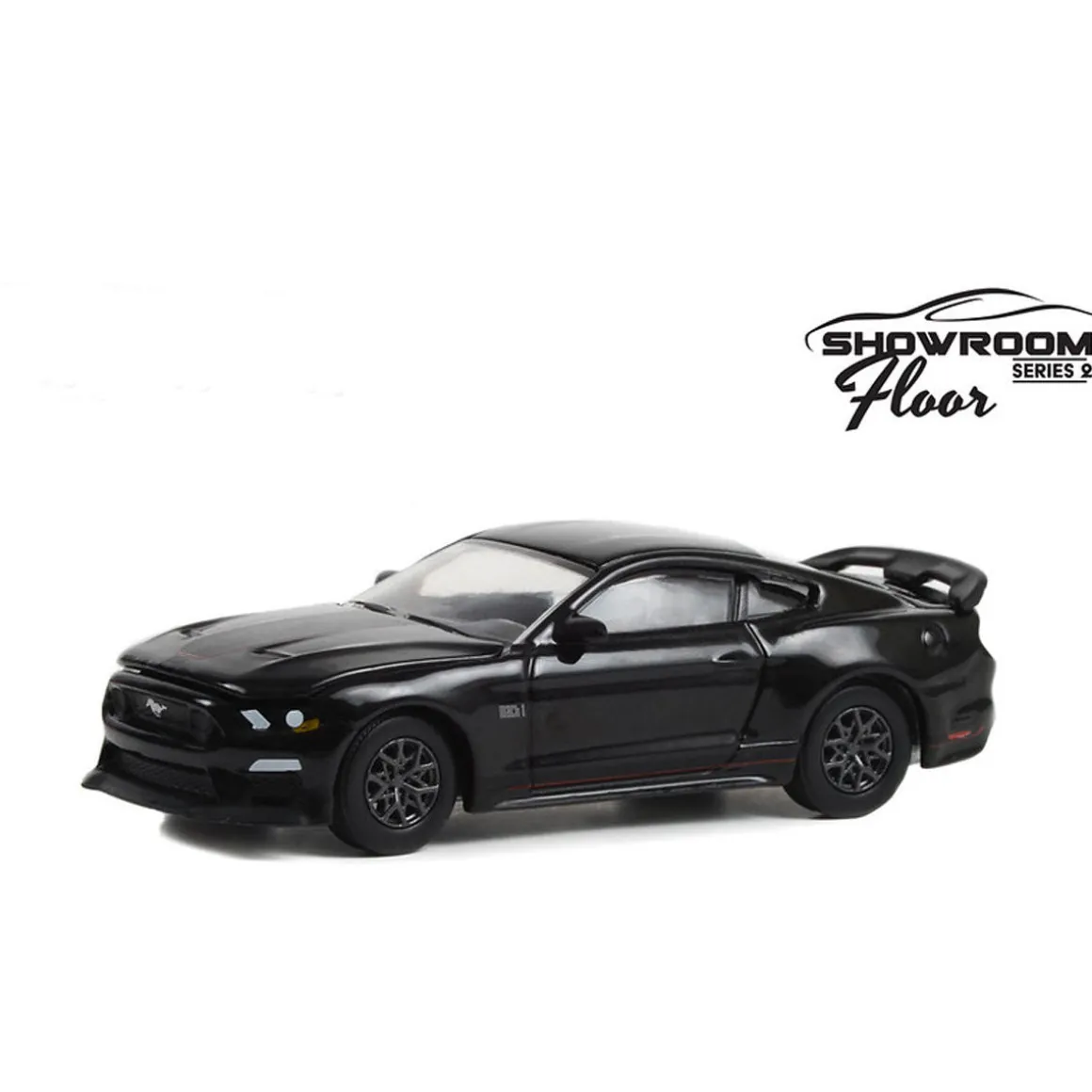 1/64 2022 Ford Mustang Mach 1, Shadow Black, Showroom Floor Series 2