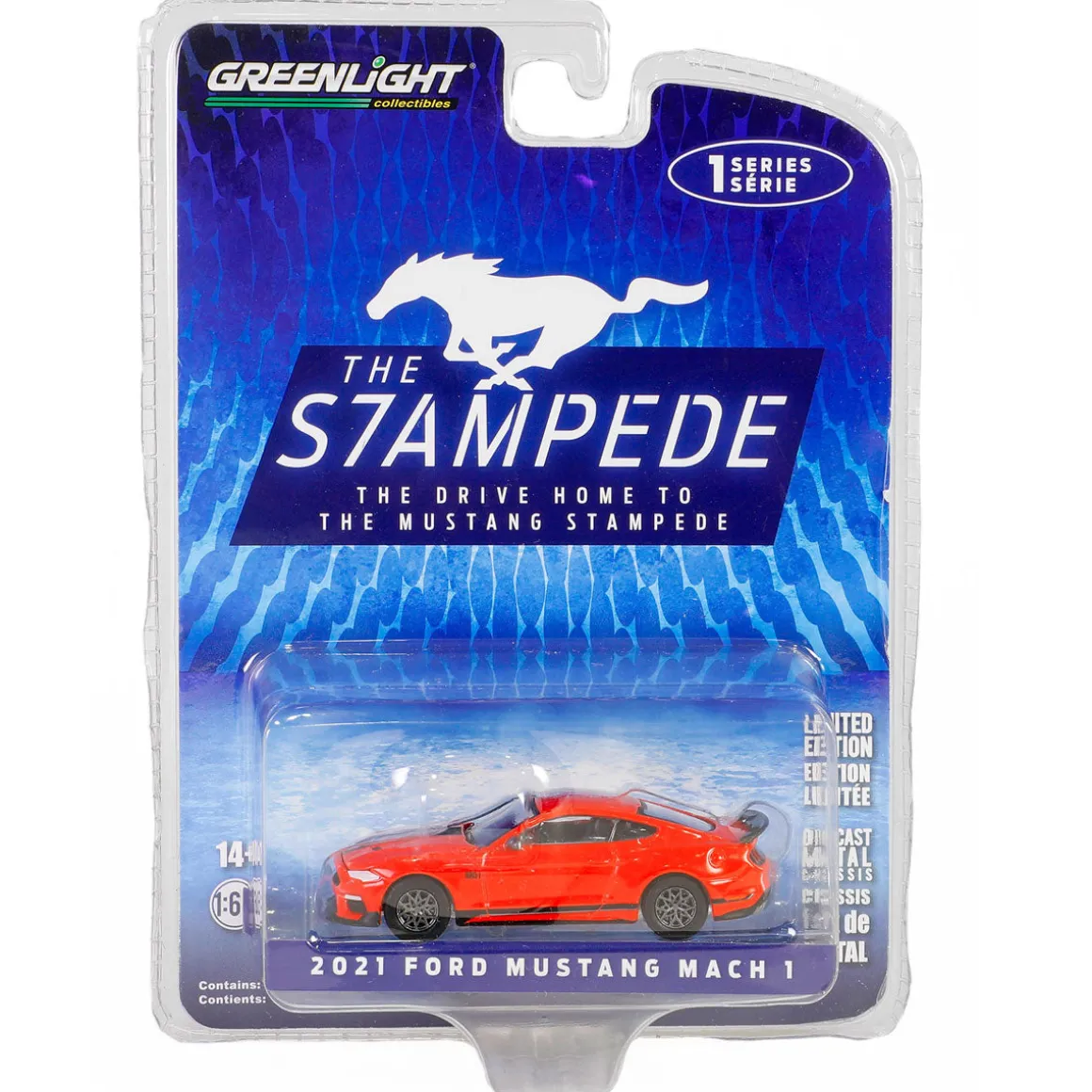 1/64 2021 Ford Mustang Mach 1, The Drive Home to the Mustang Stampede Series 1