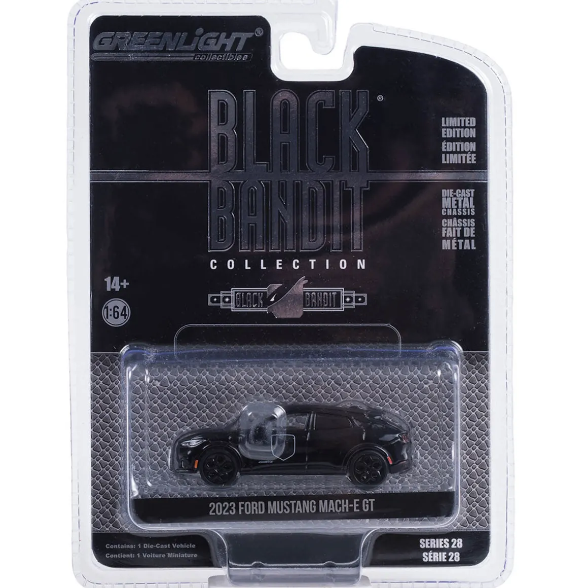 1/64 2023 Ford Mustang Mach-E GT, Black Bandit Series 28