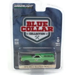 1/64 1972 Ford Ranchero 500 with Camper Shell, Blue Collar Series 11