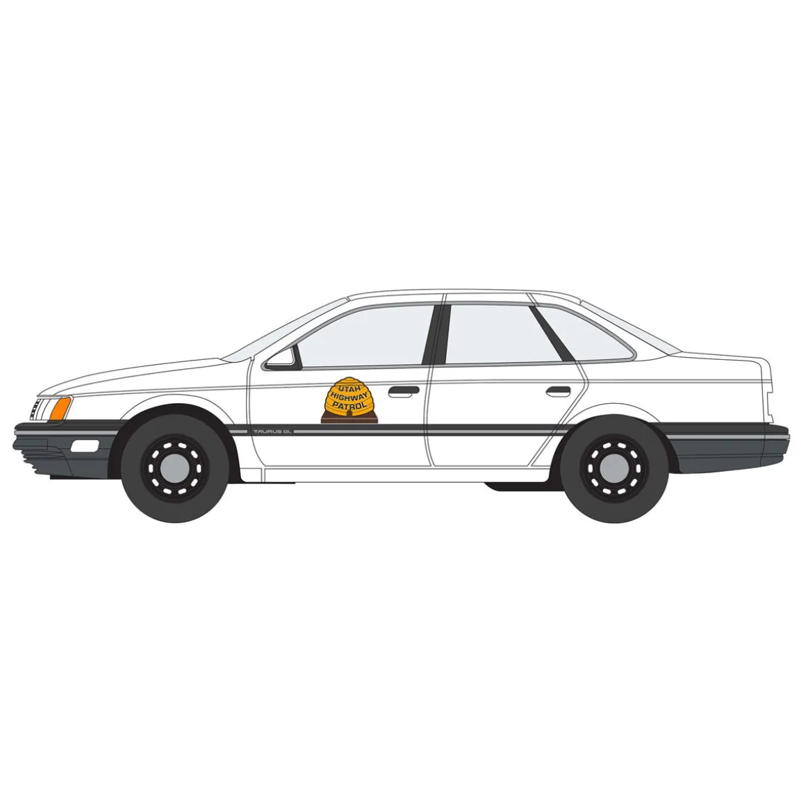 1/64 1990 Ford Taurus Utah Highway Patrol, Hot Pursuit Series 41