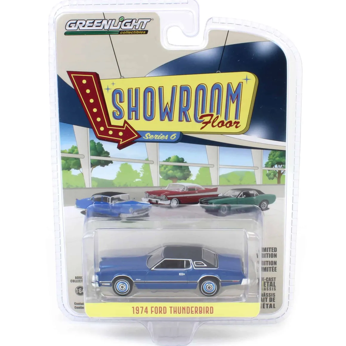 1/64 1974 Ford Thunderbird, Blue Starfire, Showroom Floor Series 6