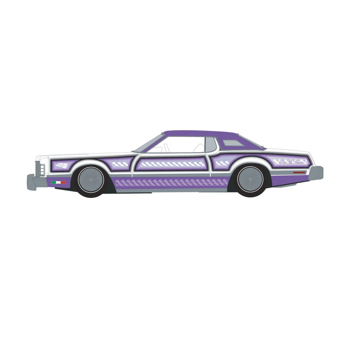 1/64 1973 Ford Thunderbird Lowrider, Michael Heralda Special Edition, Hobby Exclusive