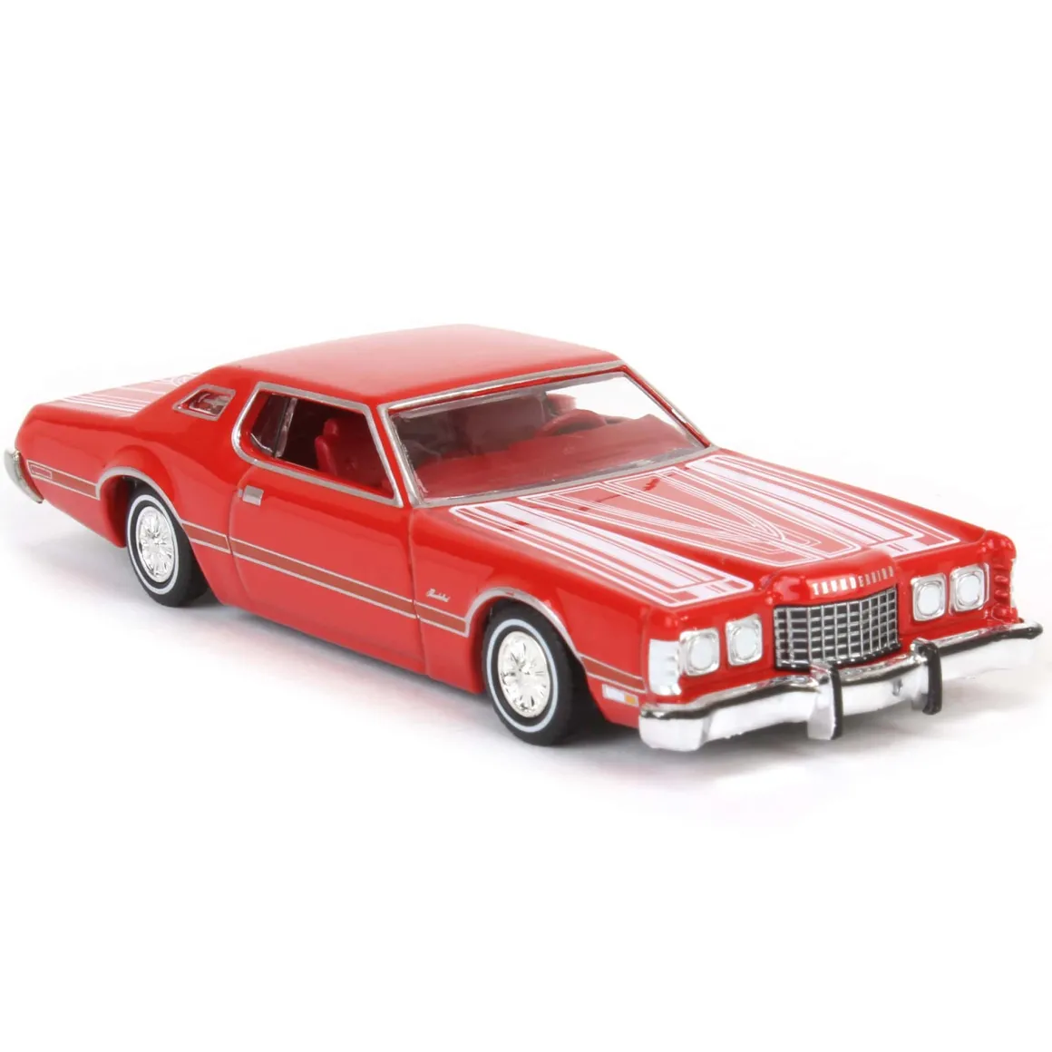 1/64 1973 Ford Thunderbird, Red Custom, California Lowriders Series 6