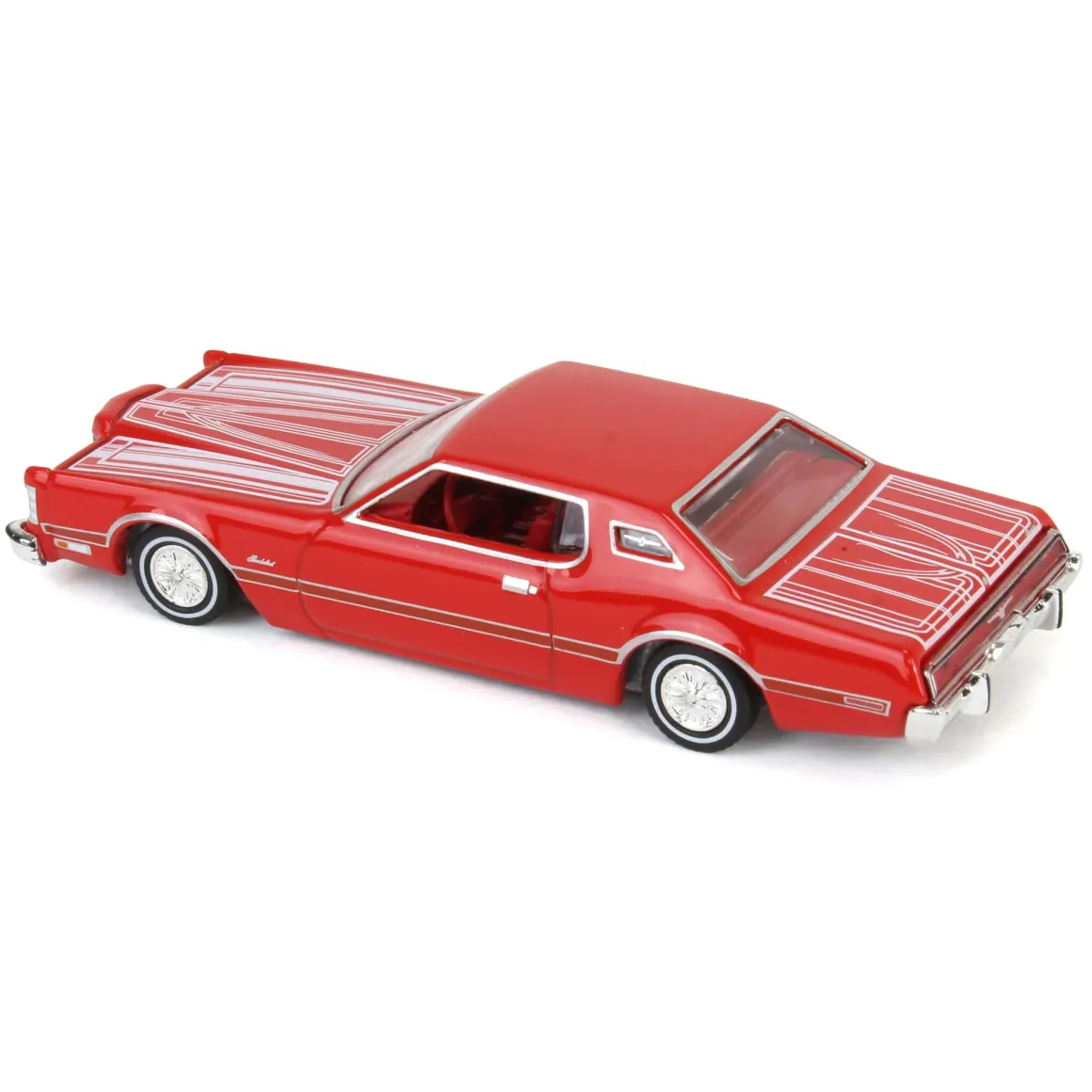 1/64 1973 Ford Thunderbird, Red Custom, California Lowriders Series 6