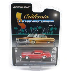 1/64 1973 Ford Thunderbird, Red Custom, California Lowriders Series 6