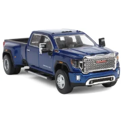 1/64 2022 GMC Sierra 3500 Denali Dually, Pacific Blue, Karson Diecast Exclusive