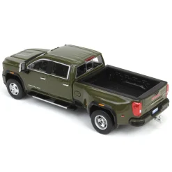 1/64 2022 GMC Sierra 3500 Denali Dually, Forest Metallic, Karson Diecast Exclusive