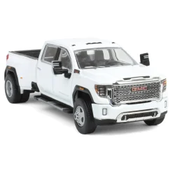 1/64 2022 GMC Sierra 3500 Denali Dually, White Frost, Karson Diecast Exclusive