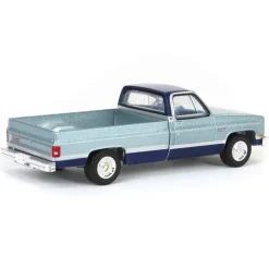 1/64 1985 GMC Sierra Classic K2500, Silver & Midnight Blue, Down on the Farm Series 9